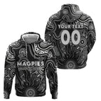 Personalised Magpies NAIDOC Week 2024 Hoodie Aussie Aboriginal Art
