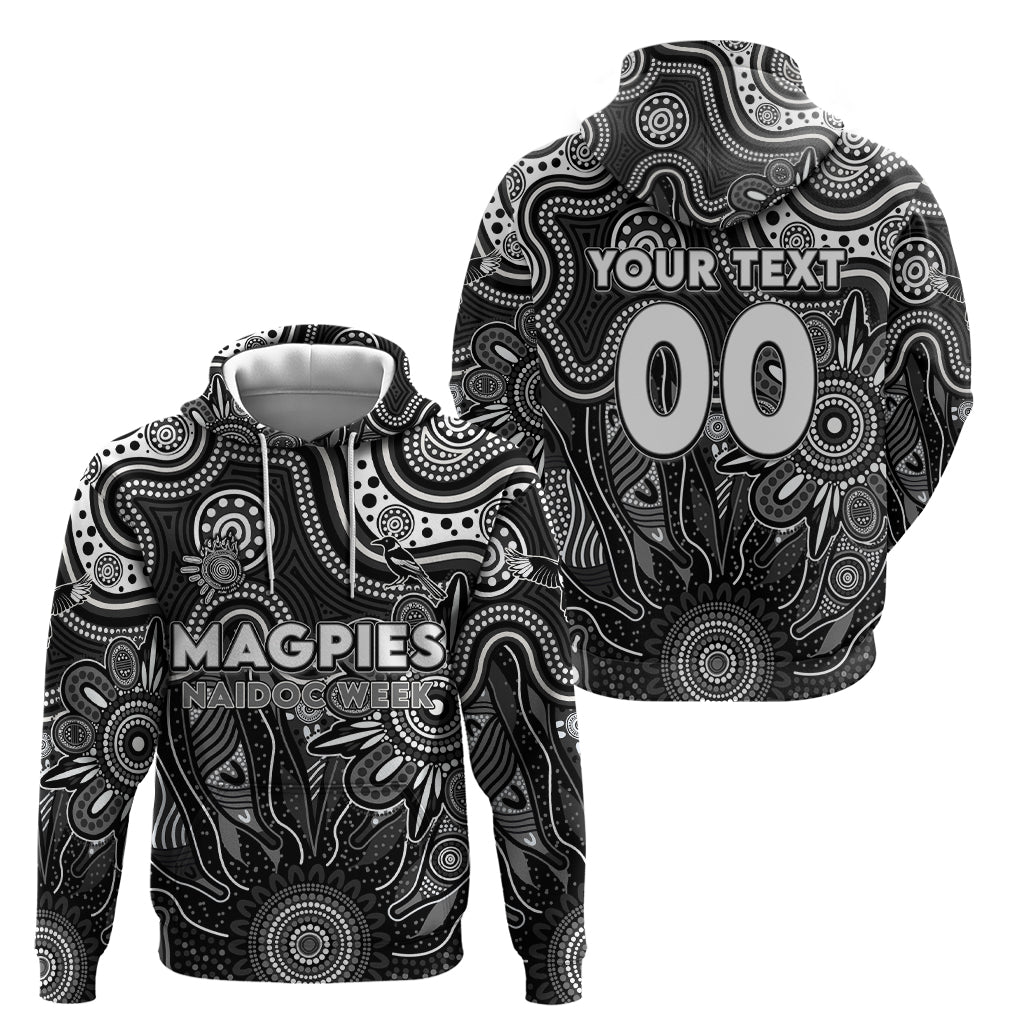 Personalised Magpies NAIDOC Week 2024 Hoodie Aussie Aboriginal Art