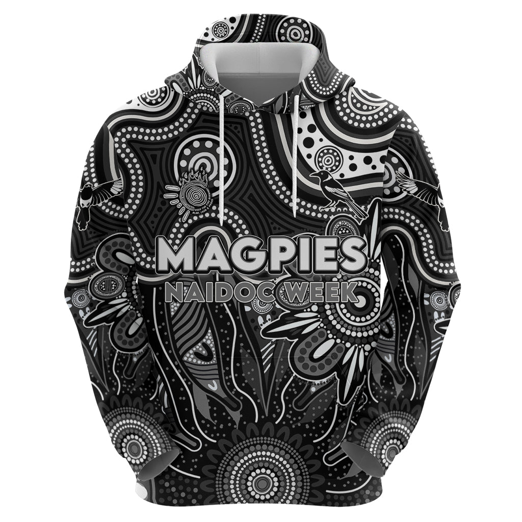 Personalised Magpies NAIDOC Week 2024 Hoodie Aussie Aboriginal Art