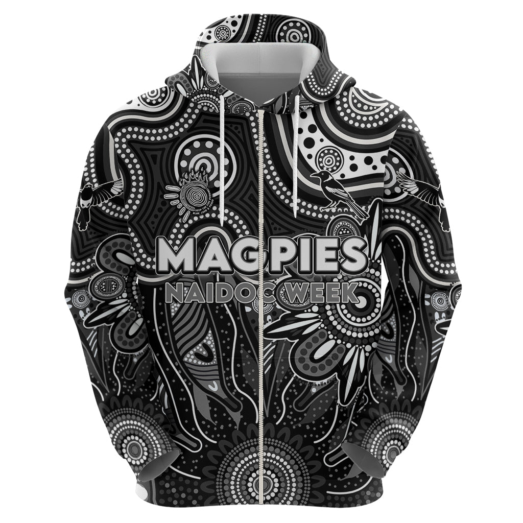Personalised Magpies NAIDOC Week 2024 Hoodie Aussie Aboriginal Art