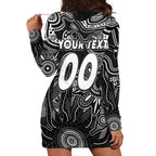 Personalised Magpies NAIDOC Week 2024 Hoodie Dress Aussie Aboriginal Art