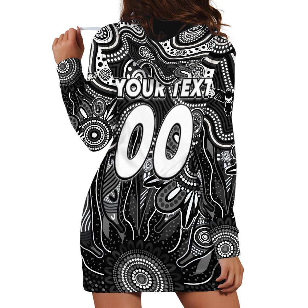 Personalised Magpies NAIDOC Week 2024 Hoodie Dress Aussie Aboriginal Art