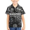 Personalised Magpies NAIDOC Week 2024 Kid Hawaiian Shirt Aussie Aboriginal Art