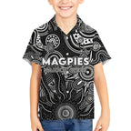 Personalised Magpies NAIDOC Week 2024 Kid Hawaiian Shirt Aussie Aboriginal Art