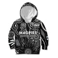Personalised Magpies NAIDOC Week 2024 Kid Hoodie Aussie Aboriginal Art