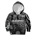 Personalised Magpies NAIDOC Week 2024 Kid Hoodie Aussie Aboriginal Art