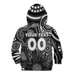 Personalised Magpies NAIDOC Week 2024 Kid Hoodie Aussie Aboriginal Art