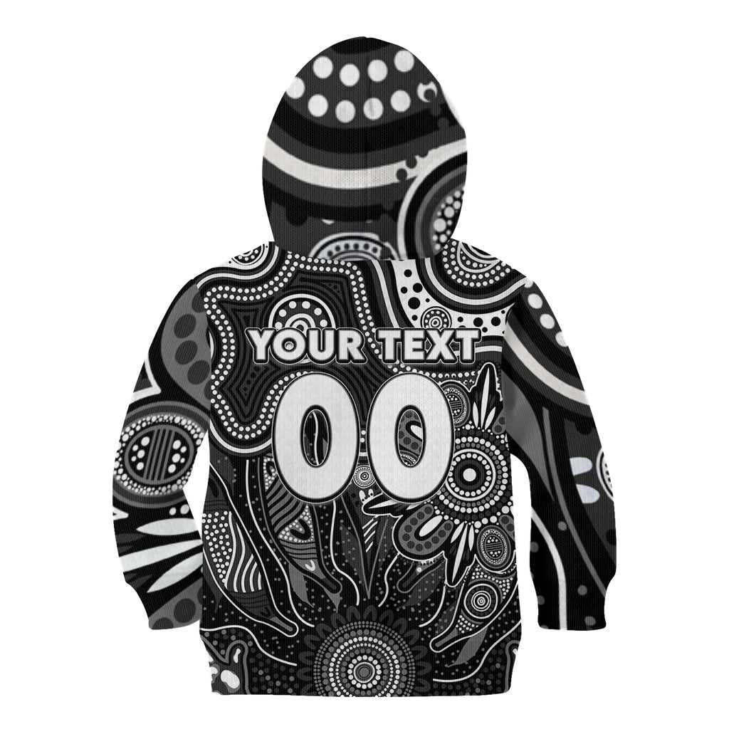 Personalised Magpies NAIDOC Week 2024 Kid Hoodie Aussie Aboriginal Art