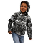 Personalised Magpies NAIDOC Week 2024 Kid Hoodie Aussie Aboriginal Art