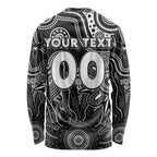 Personalised Magpies NAIDOC Week 2024 Long Sleeve Shirt Aussie Aboriginal Art