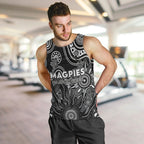 Personalised Magpies NAIDOC Week 2024 Men Tank Top Aussie Aboriginal Art