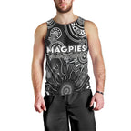 Personalised Magpies NAIDOC Week 2024 Men Tank Top Aussie Aboriginal Art