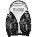 Personalised Magpies NAIDOC Week 2024 Sherpa Hoodie Aussie Aboriginal Art