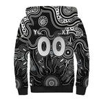 Personalised Magpies NAIDOC Week 2024 Sherpa Hoodie Aussie Aboriginal Art