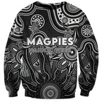 Personalised Magpies NAIDOC Week 2024 Sweatshirt Aussie Aboriginal Art
