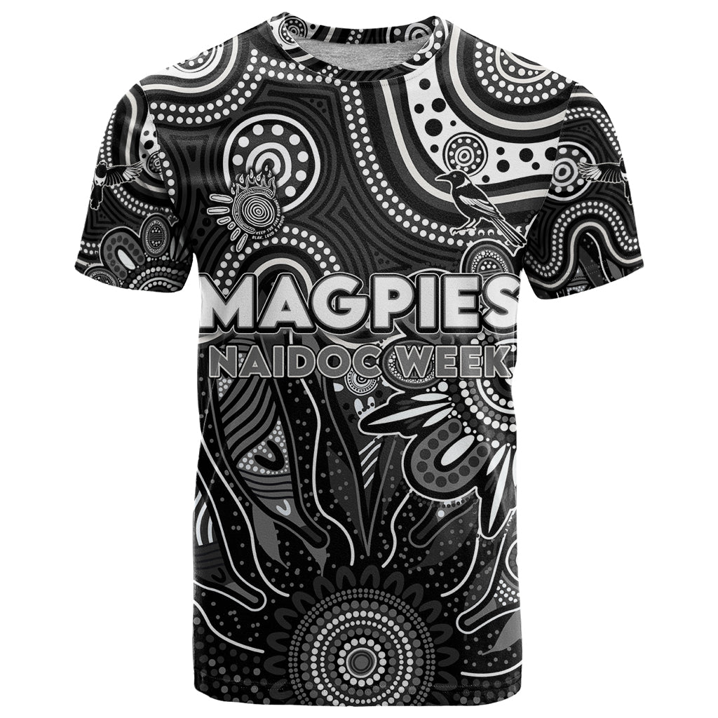 Personalised Magpies NAIDOC Week 2024 T Shirt Aussie Aboriginal Art
