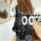 Personalised Magpies NAIDOC Week 2024 Women Casual Shirt Aussie Aboriginal Art