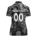 Personalised Magpies NAIDOC Week 2024 Women Polo Shirt Aussie Aboriginal Art