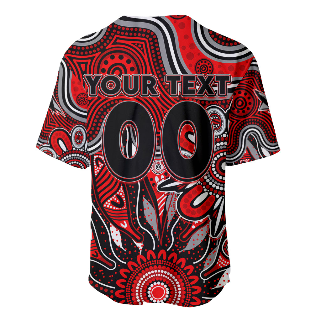 Personalised Bombers NAIDOC Week 2024 Baseball Jersey Aussie Aboriginal Art