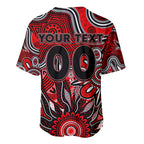 Personalised Bombers NAIDOC Week 2024 Baseball Jersey Aussie Aboriginal Art