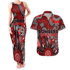 Personalised Bombers NAIDOC Week 2024 Couples Matching Tank Maxi Dress and Hawaiian Shirt Aussie Aboriginal Art