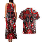 Personalised Bombers NAIDOC Week 2024 Couples Matching Tank Maxi Dress and Hawaiian Shirt Aussie Aboriginal Art