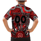 Personalised Bombers NAIDOC Week 2024 Family Matching Mermaid Dress and Hawaiian Shirt Aussie Aboriginal Art