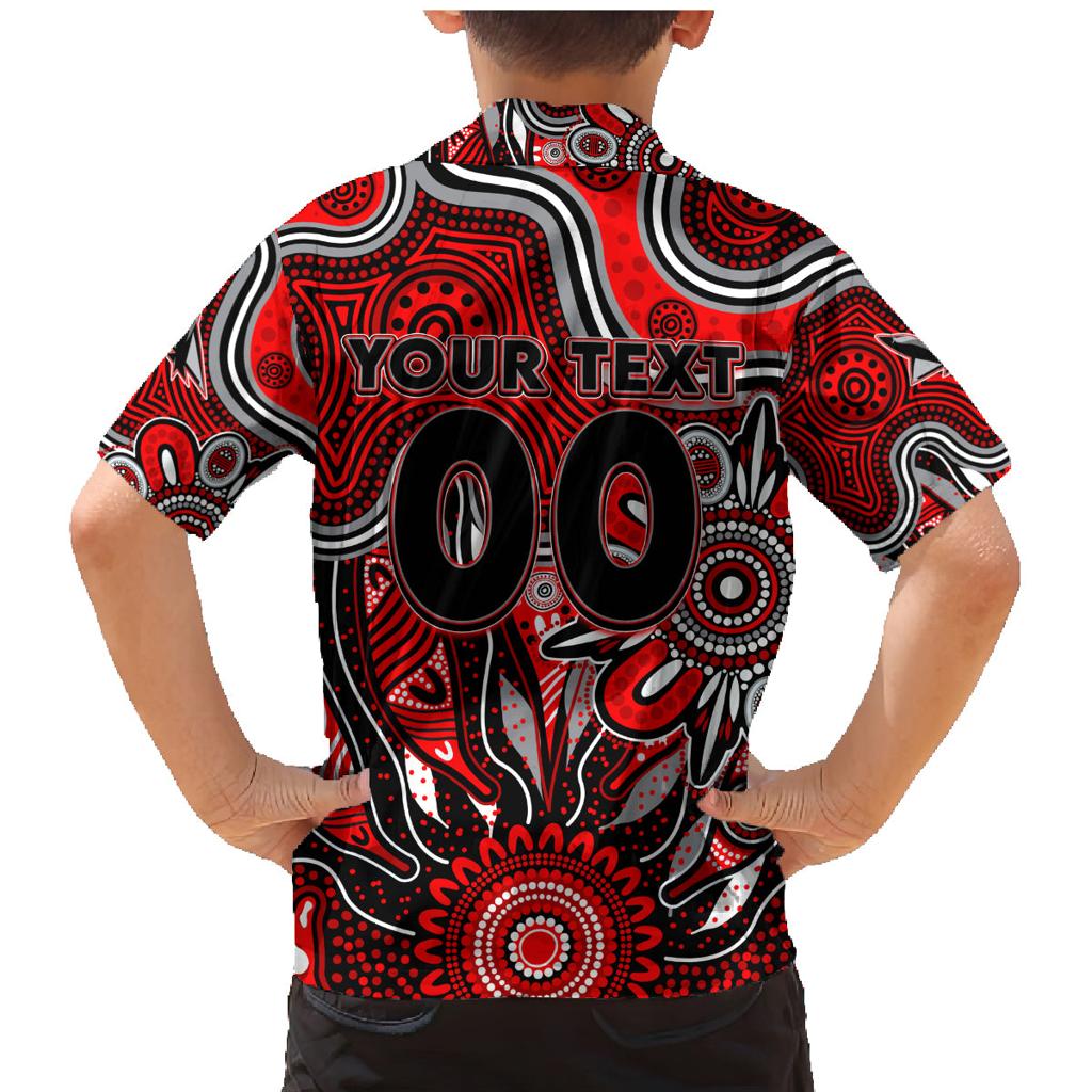 Personalised Bombers NAIDOC Week 2024 Family Matching Mermaid Dress and Hawaiian Shirt Aussie Aboriginal Art