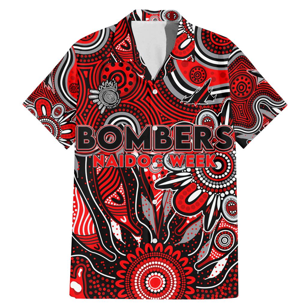 Personalised Bombers NAIDOC Week 2024 Family Matching Mermaid Dress and Hawaiian Shirt Aussie Aboriginal Art