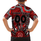 Personalised Bombers NAIDOC Week 2024 Family Matching Off Shoulder Maxi Dress and Hawaiian Shirt Aussie Aboriginal Art