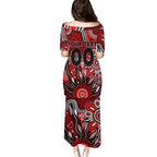 Personalised Bombers NAIDOC Week 2024 Family Matching Puletasi and Hawaiian Shirt Aussie Aboriginal Art