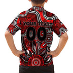 Personalised Bombers NAIDOC Week 2024 Family Matching Short Sleeve Bodycon Dress and Hawaiian Shirt Aussie Aboriginal Art