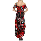 Personalised Bombers NAIDOC Week 2024 Family Matching Summer Maxi Dress and Hawaiian Shirt Aussie Aboriginal Art