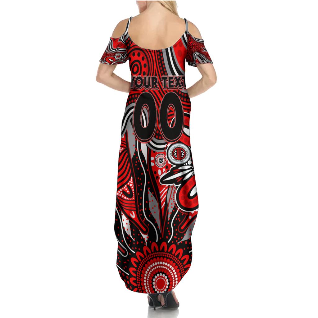 Personalised Bombers NAIDOC Week 2024 Family Matching Summer Maxi Dress and Hawaiian Shirt Aussie Aboriginal Art
