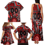 Personalised Bombers NAIDOC Week 2024 Family Matching Tank Maxi Dress and Hawaiian Shirt Aussie Aboriginal Art