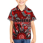 Personalised Bombers NAIDOC Week 2024 Kid Hawaiian Shirt Aussie Aboriginal Art