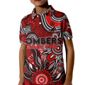 Personalised Bombers NAIDOC Week 2024 Kid Polo Shirt Aussie Aboriginal Art