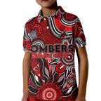 Personalised Bombers NAIDOC Week 2024 Kid Polo Shirt Aussie Aboriginal Art