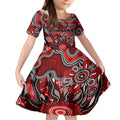 Personalised Bombers NAIDOC Week 2024 Kid Short Sleeve Dress Aussie Aboriginal Art