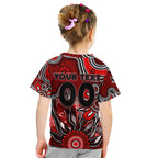 Personalised Bombers NAIDOC Week 2024 Kid T Shirt Aussie Aboriginal Art
