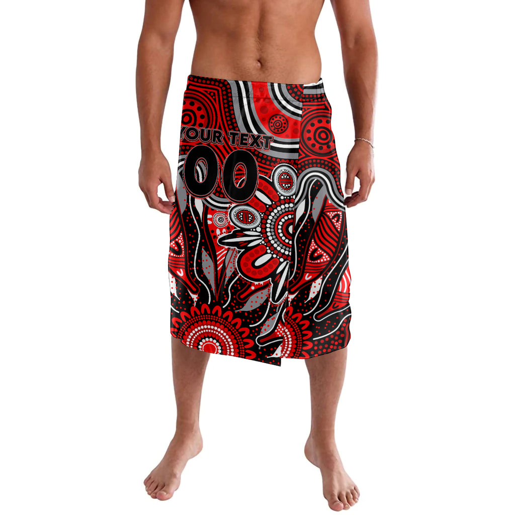 Personalised Bombers NAIDOC Week 2024 Lavalava Aussie Aboriginal Art