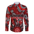 Personalised Bombers NAIDOC Week 2024 Long Sleeve Button Shirt Aussie Aboriginal Art