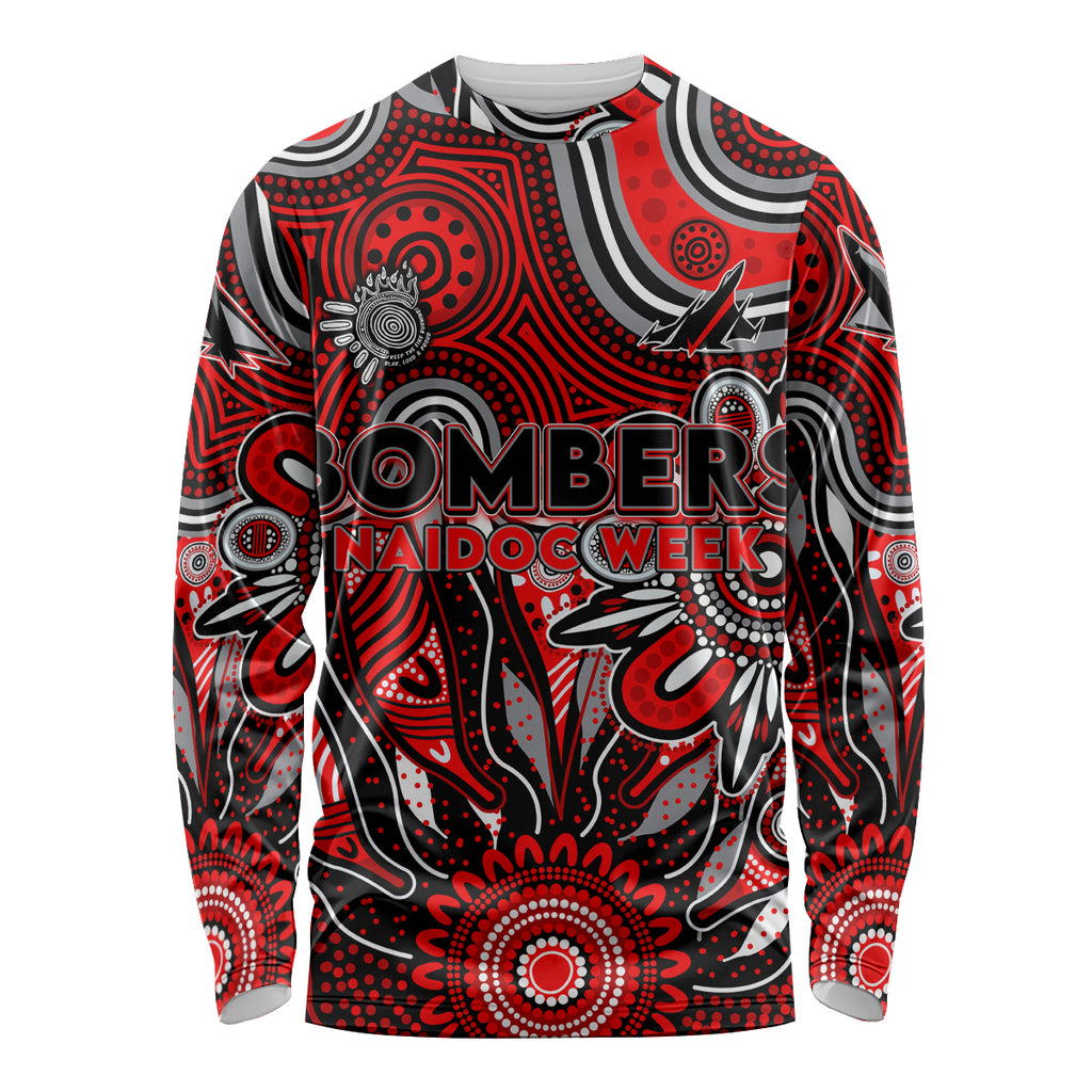 Personalised Bombers NAIDOC Week 2024 Long Sleeve Shirt Aussie Aboriginal Art