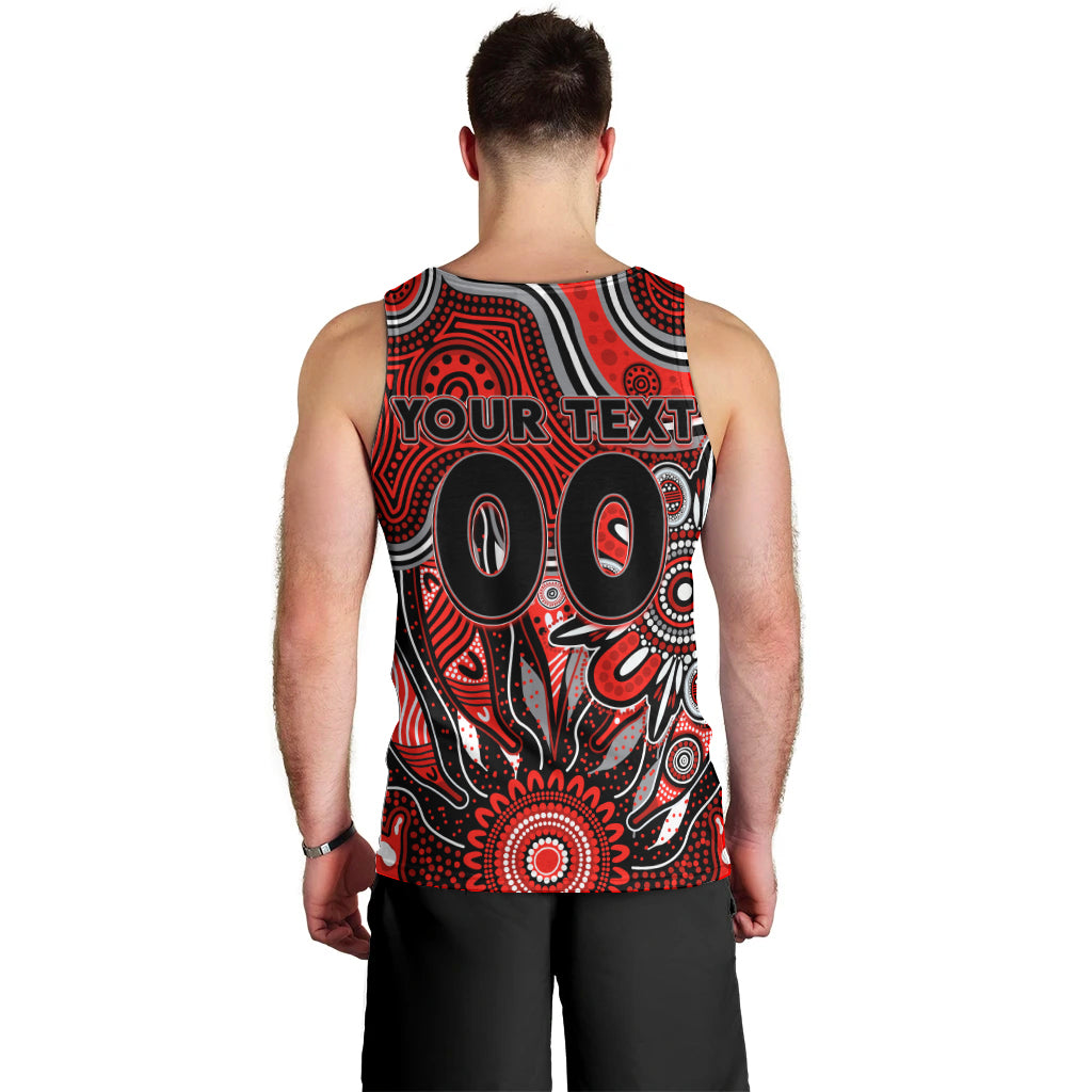 Personalised Bombers NAIDOC Week 2024 Men Tank Top Aussie Aboriginal Art