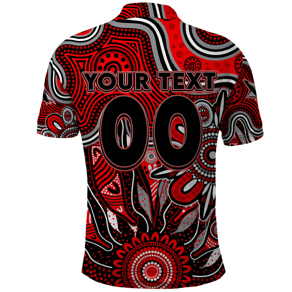 Personalised Bombers NAIDOC Week 2024 Polo Shirt Aussie Aboriginal Art