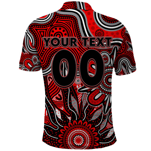 Personalised Bombers NAIDOC Week 2024 Polo Shirt Aussie Aboriginal Art