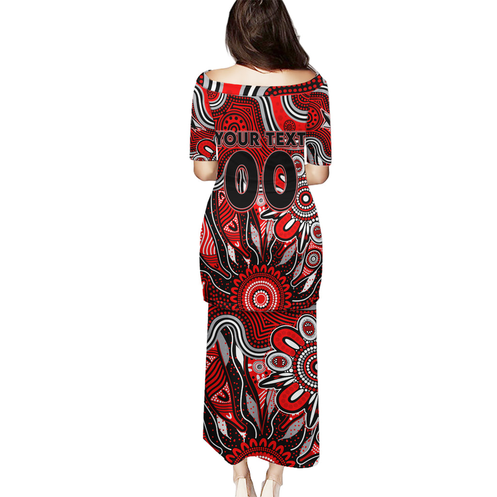 Personalised Bombers NAIDOC Week 2024 Puletasi Aussie Aboriginal Art