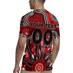 Personalised Bombers NAIDOC Week 2024 Rugby Jersey Aussie Aboriginal Art