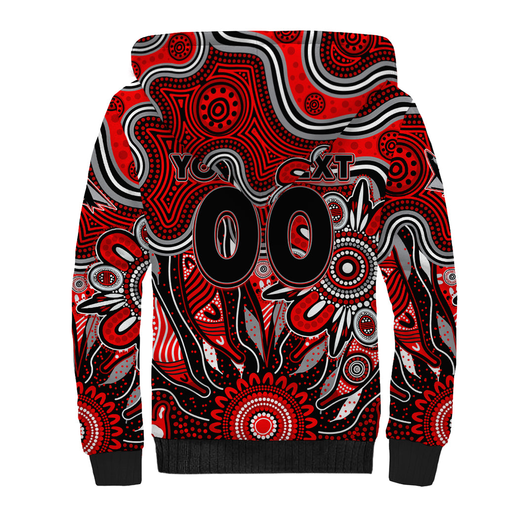 Personalised Bombers NAIDOC Week 2024 Sherpa Hoodie Aussie Aboriginal Art