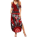 Personalised Bombers NAIDOC Week 2024 Summer Maxi Dress Aussie Aboriginal Art
